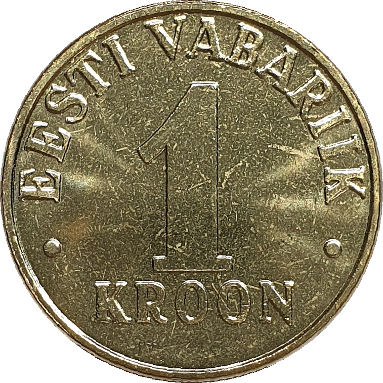 1 kroon - Blason estonien