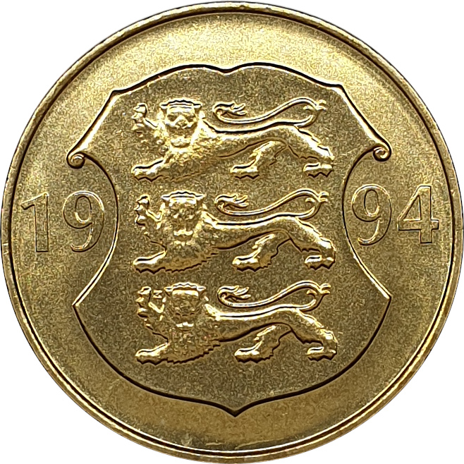 5 krooni - Banque d'Estonie - 75 ans