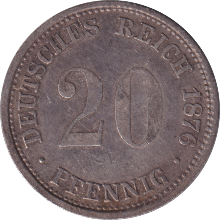 20 pfennig - Guillaume I - Type 1