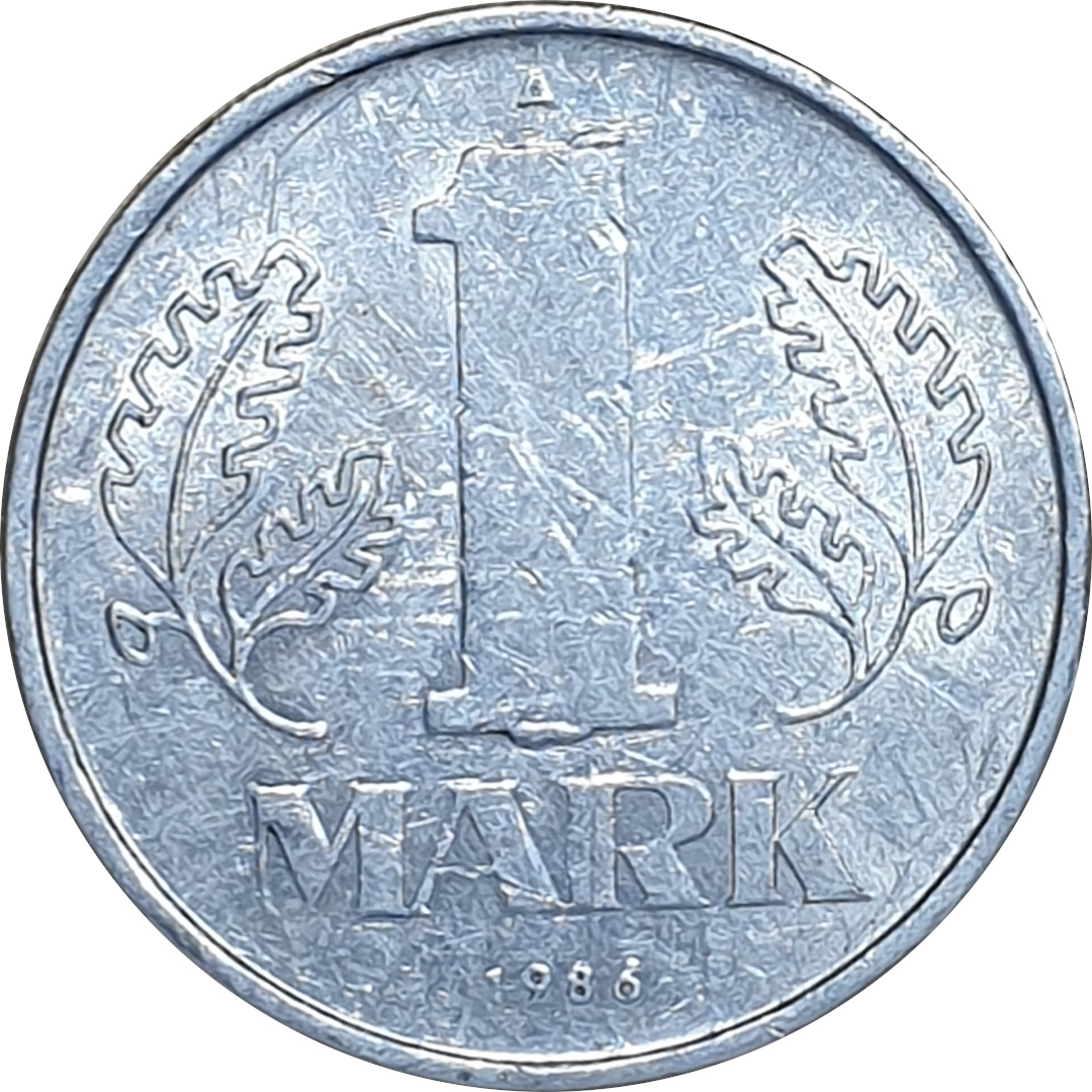 1 mark - Small emblem - Type 1 - Large emblem
