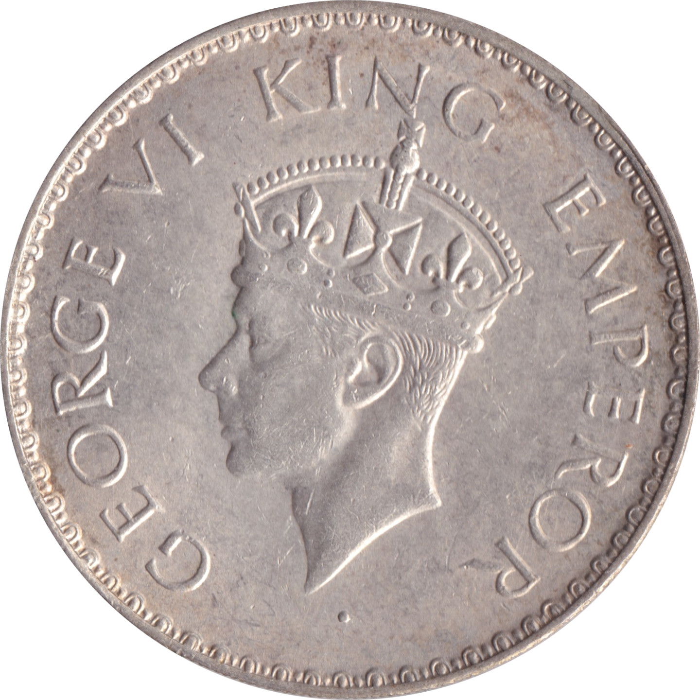 1 rupee - George VI - Fleur