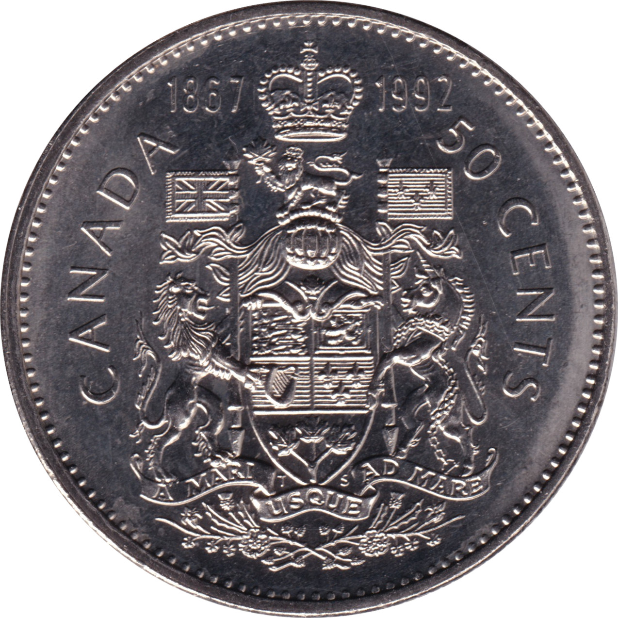 50 cents - Confédération - 125 ans