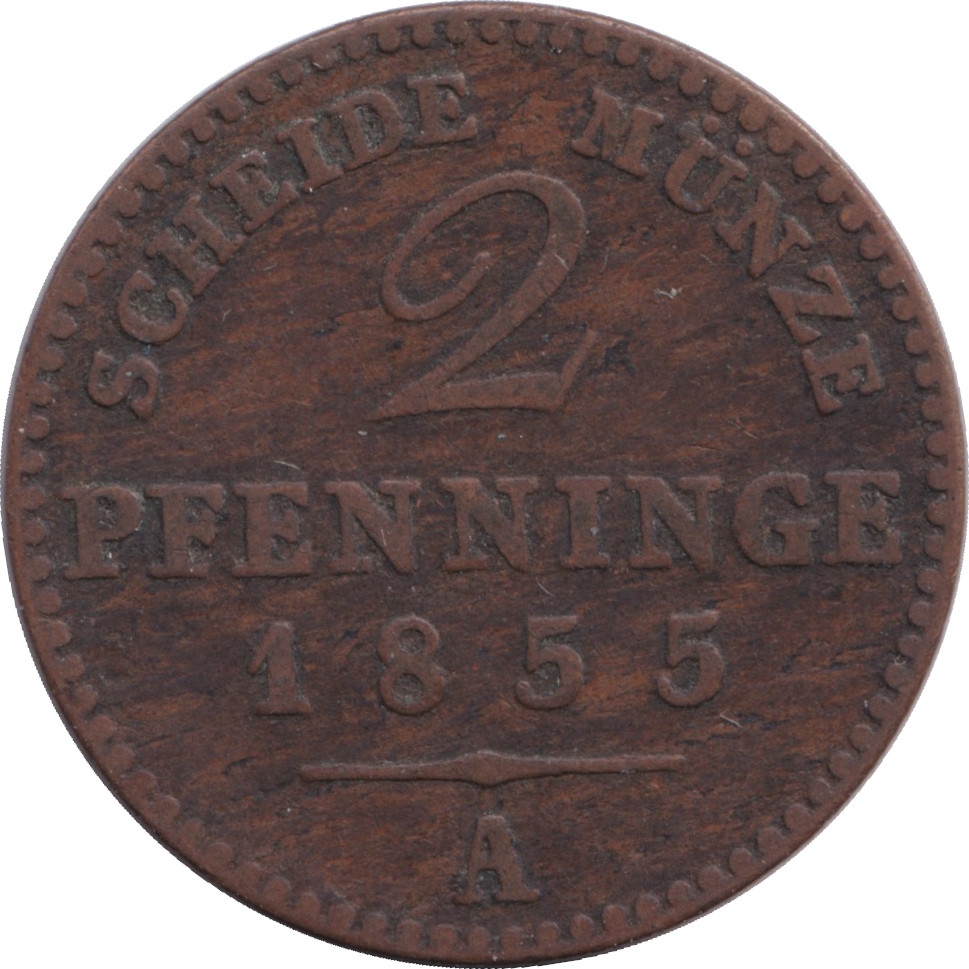 2 pfennig - Frédéric-Guillaume IV - Type 3