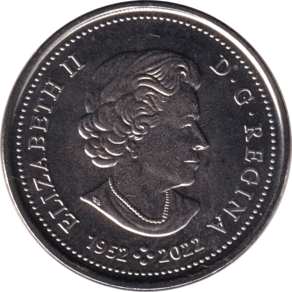 5 cents - Elizabeth II - Hommage